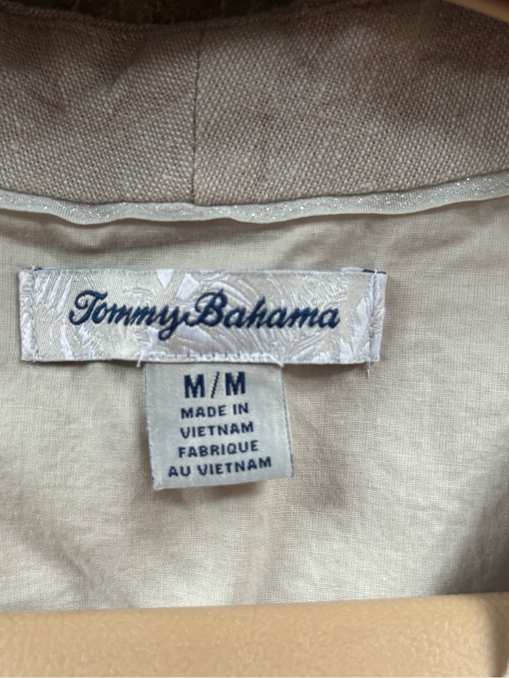 Tommy Bahama Linen Blend Sleeveless V-Neck Shift Dress w/ Pockets - Picture 2 of 3